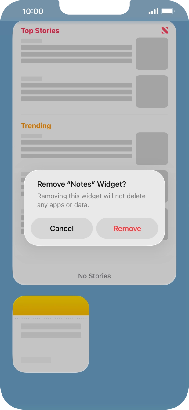 Press Remove. Press Remove.
