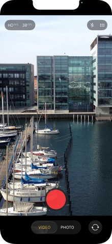 Press the record icon to start recording. Press the record icon to start recording.