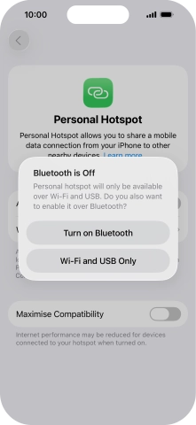 If WiFi is turned on, press Wi-Fi and USB Only. If WiFi is turned on, press Wi-Fi and USB Only.