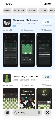 Press the required app.