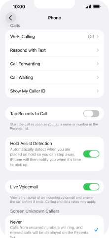 Press Wi-Fi Calling.