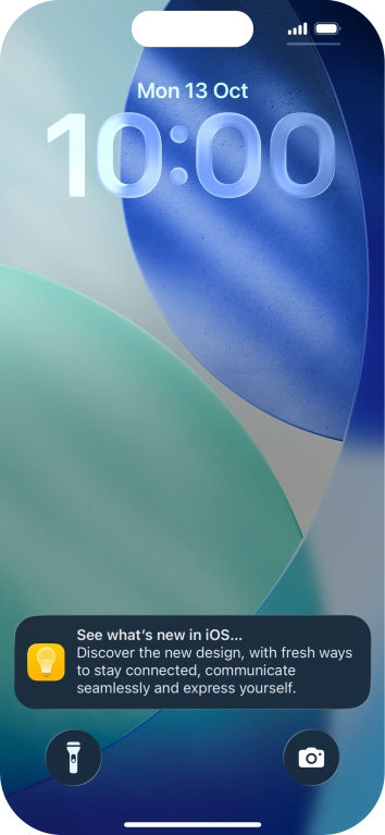 Press the required notification and follow the instructions on the screen to use the selected function.