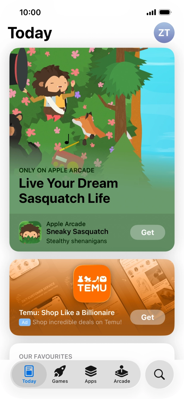 Press the search icon.