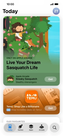 Press the search icon.