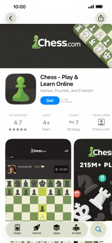 Press Get and follow the instructions on the screen to install the app.