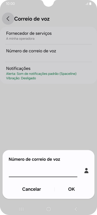 Introduza 123 e prima OK.