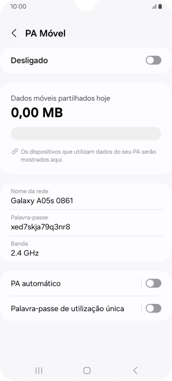 Prima Nome da rede.