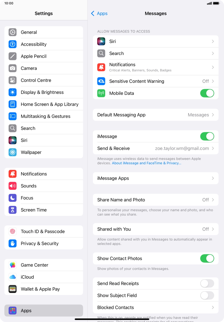 Slide your finger upwards starting from the bottom of the screen to return to the home screen.