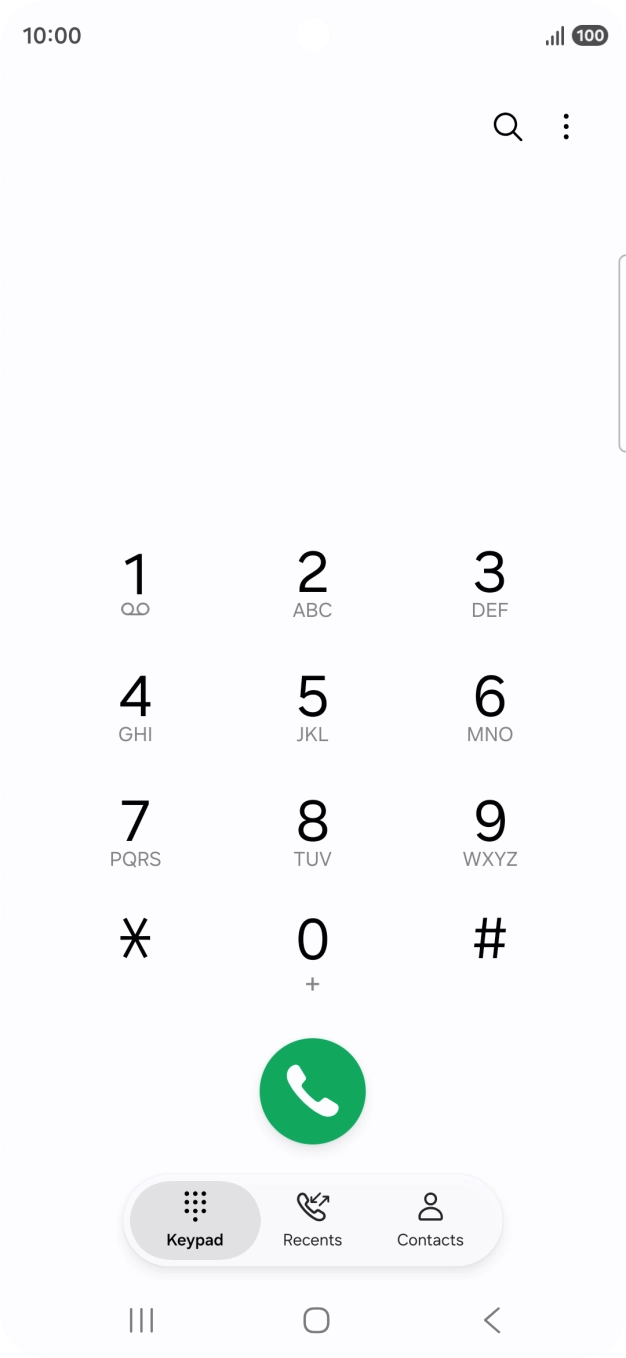 Press the Home key to return to the home screen.