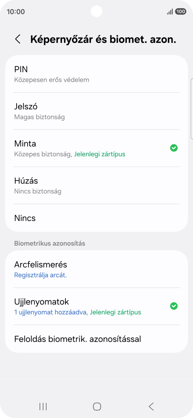 Válaszd a Nincs lehetőséget.