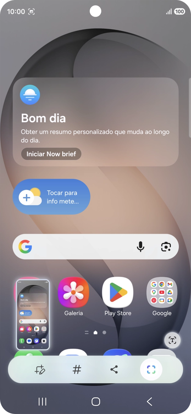 Para modificar a captura de ecrã prima a captura de ecrã e siga as indicações no ecrã para efetuar as modificações pretendidas.