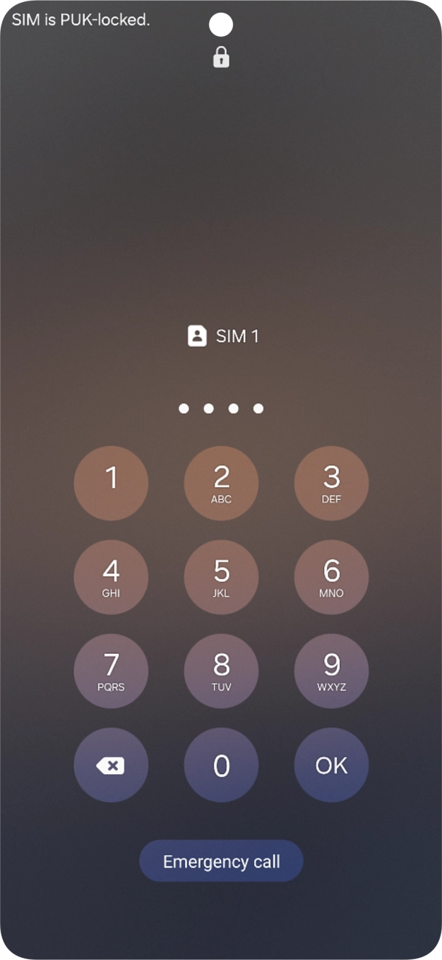 If your SIM is locked, key in your SIM PIN and press OK. The default SIM PIN is 0000.