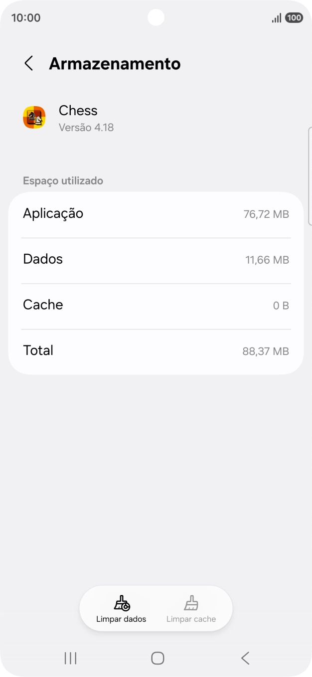 Prima a tecla de início para terminar e voltar ao ecrã inicial.