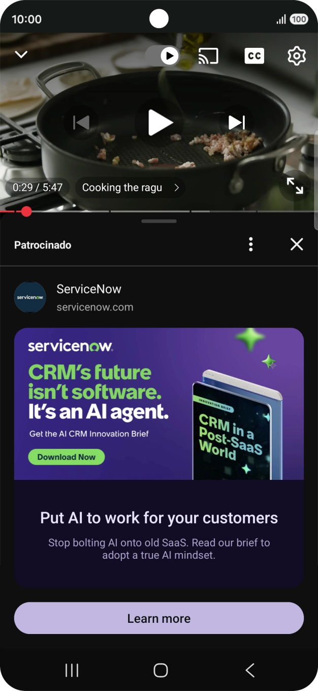 Prima a tecla de início durante uns instantes, para ativar a Gemini.