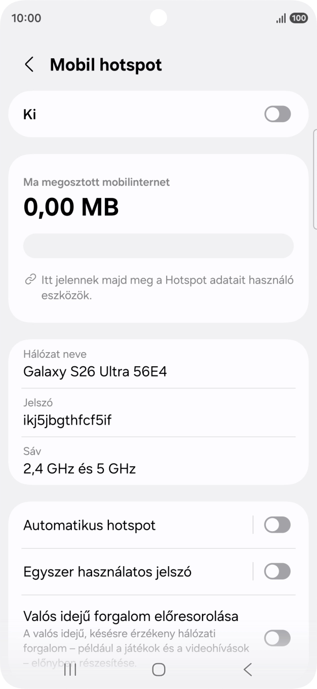 Válaszd a Hálózat neve lehetőséget.