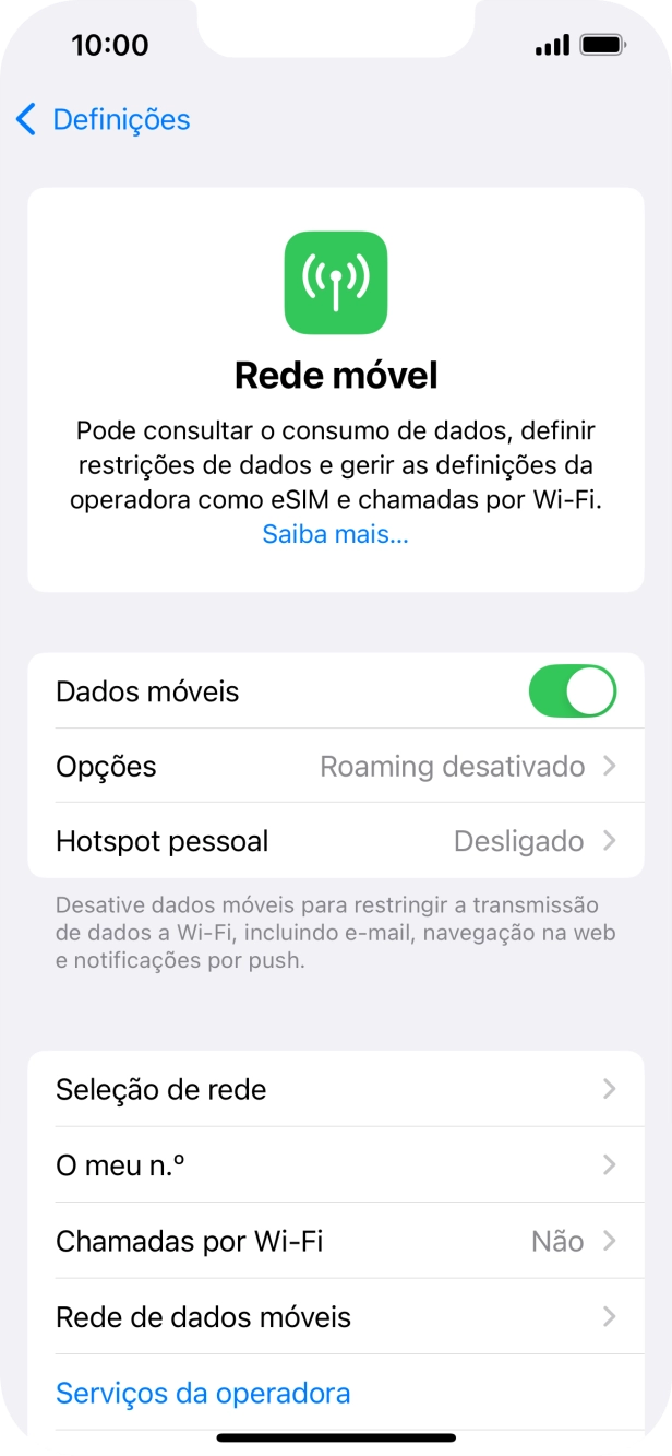 Prima Rede de dados móveis.