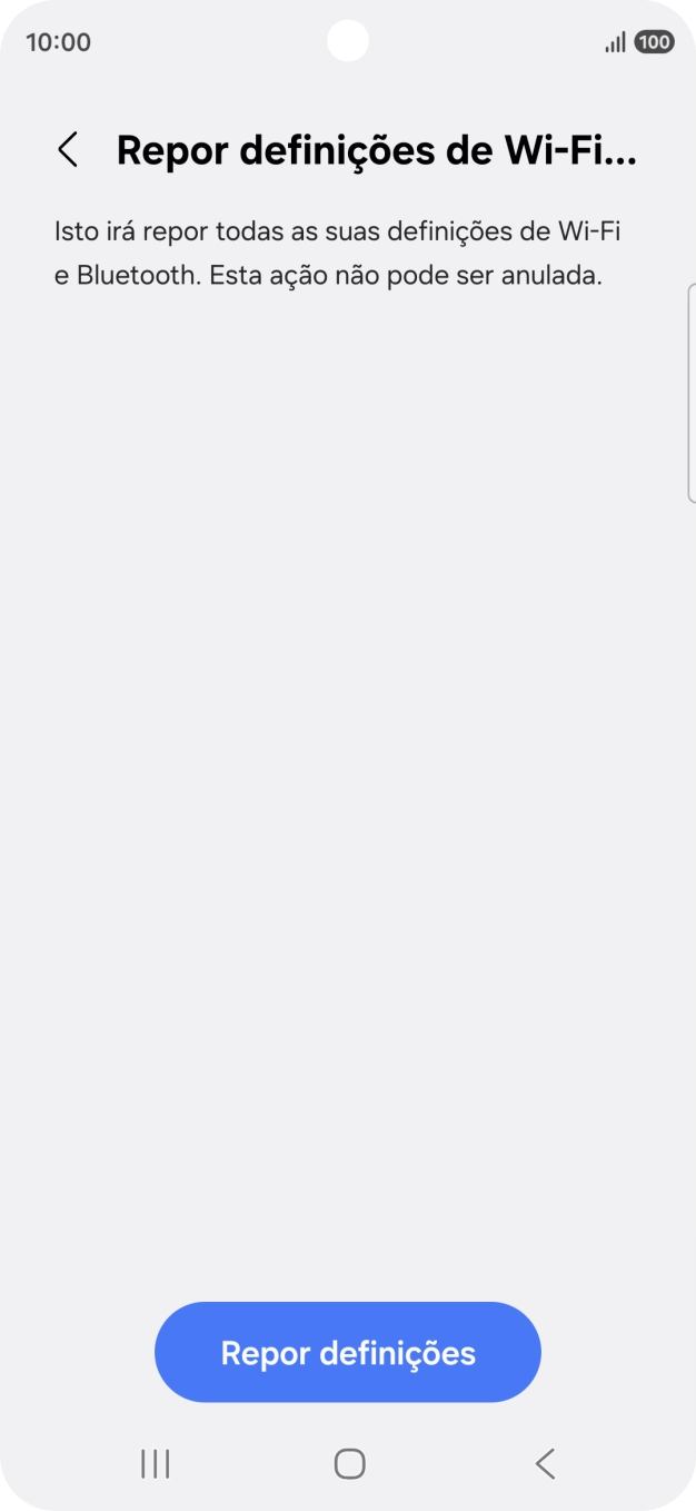 Prima Repor definições.