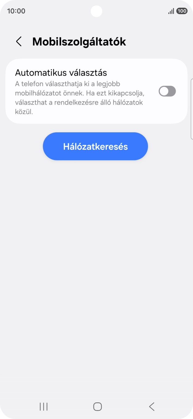Kattints az „Automatikus választás” melletti csúszkára a funkció bekapcsolásához.
