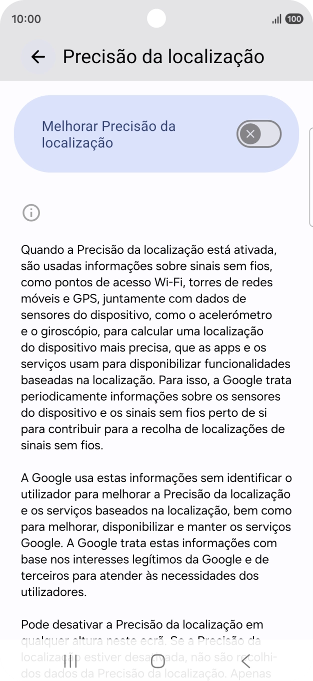 Se premir o indicador junto a 