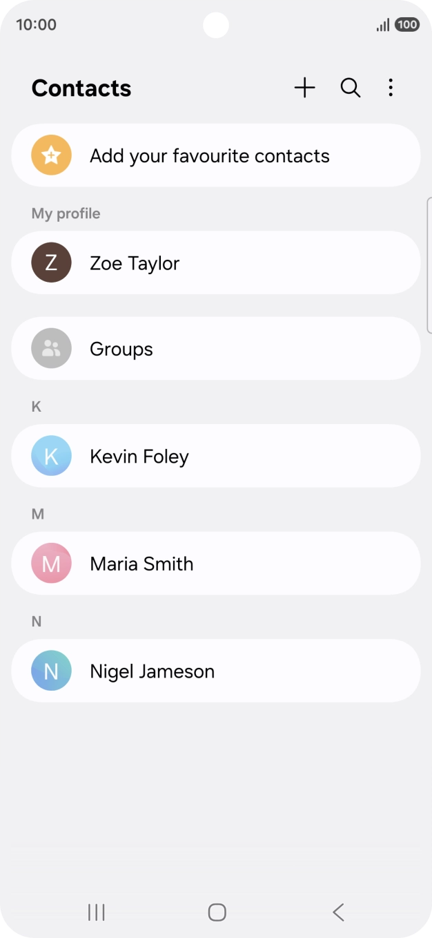 Press the Home key to return to the home screen.