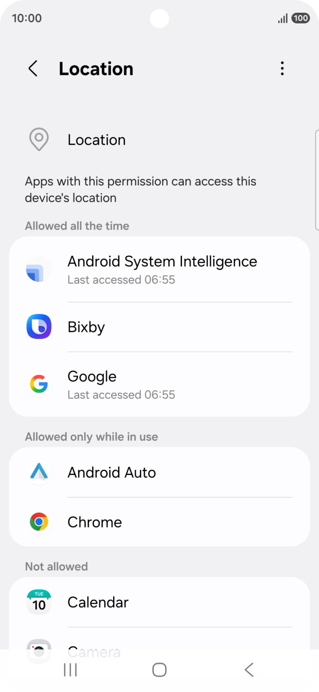 Press the required app.