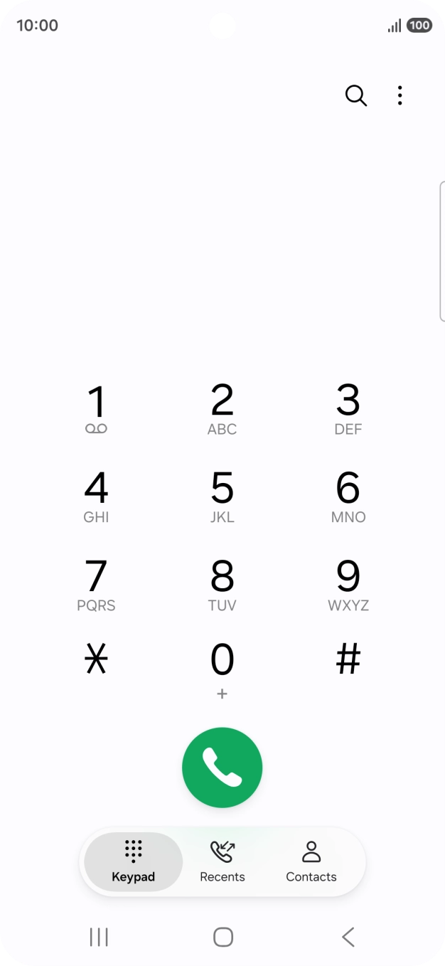 Press the Home key to return to the home screen.
