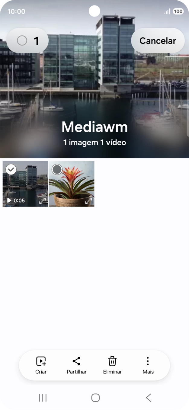Prima o ícone para selecionar todos.