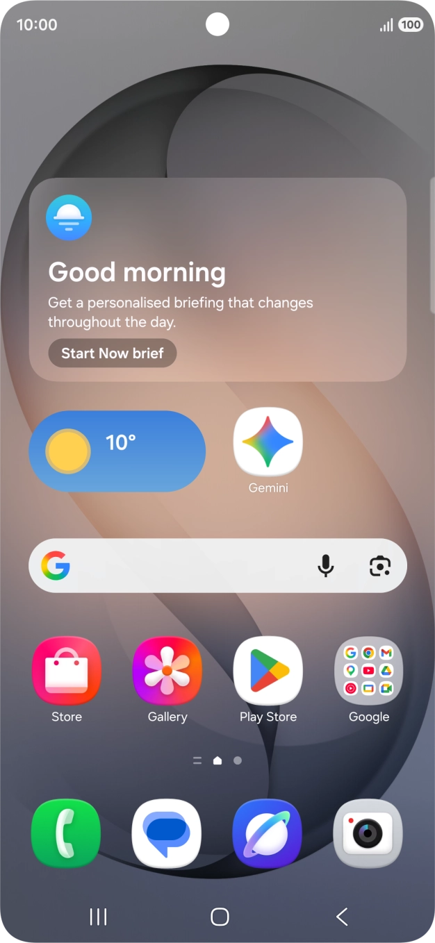 Press and hold the required app icon.