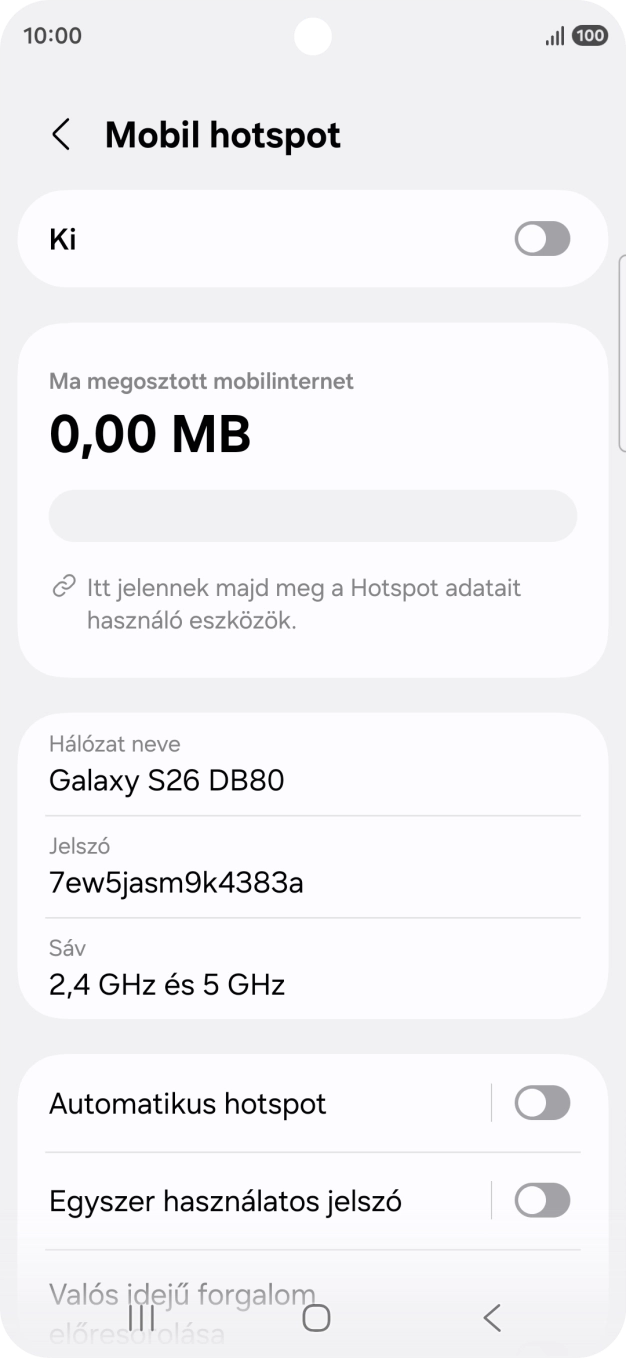 Válaszd a Hálózat neve lehetőséget.