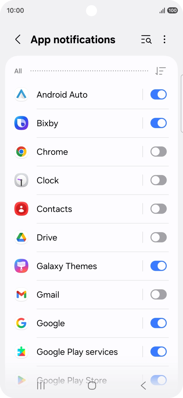 Press the drop down list.