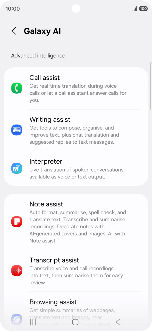 More examples of Galaxy AI usage are now displayed.