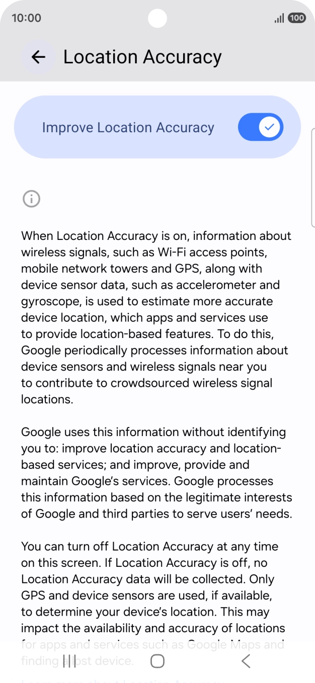 If you press the indicator next to 
