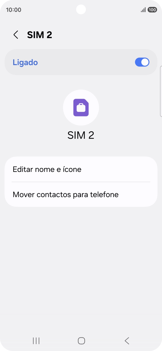 Prima o indicador para ativar ou desativar a utilização do plano.