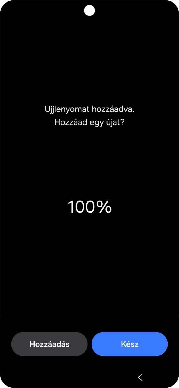 Válaszd a Kész lehetőséget.