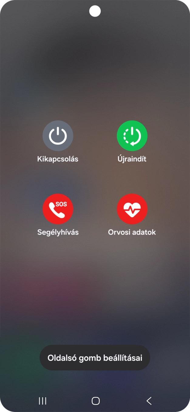 Válaszd a Kikapcsolás lehetőséget. Válaszd a Kikapcsolás lehetőséget.