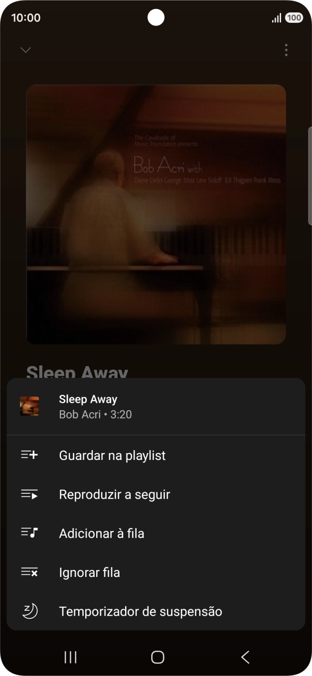 Prima o ícone para adicionar.