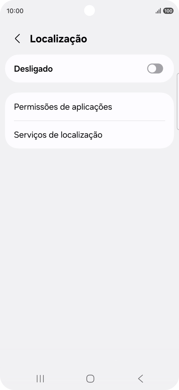Prima o indicador para ativar ou desativar a função.
