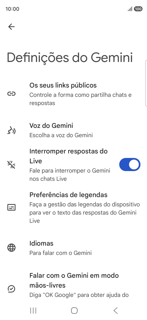 Siga as indicações no ecrã para escolher as definições pretendidas.