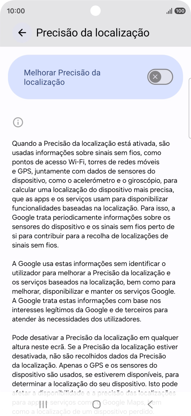 Se premir o indicador junto a 