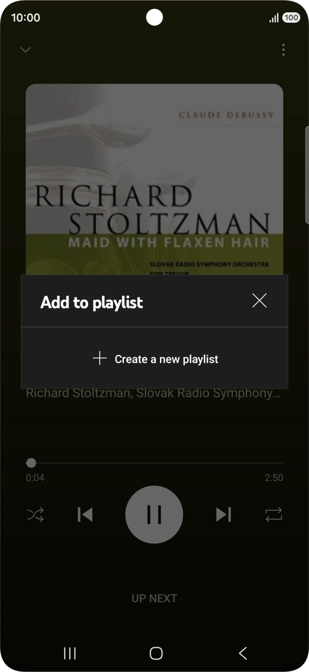 Press Create a new playlist.