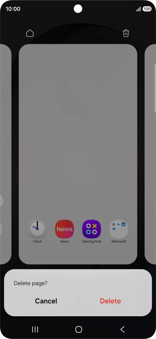 If prompted, press Delete.