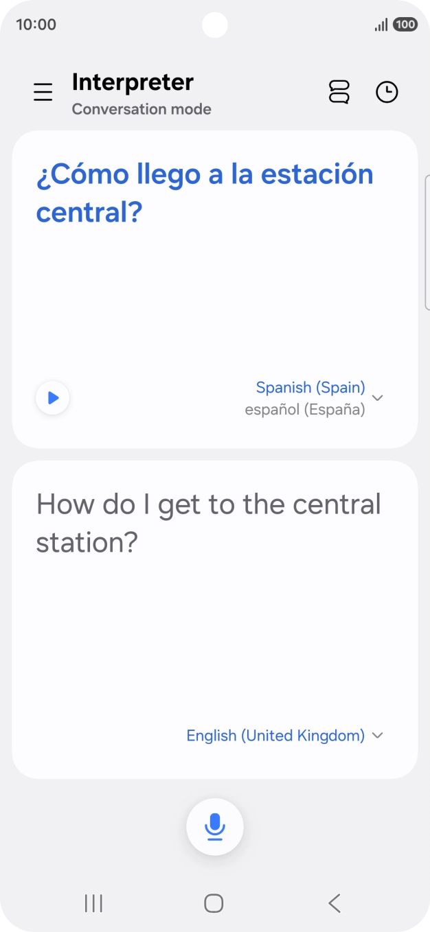 Follow the instructions on the screen to select the required language settings and use the function.