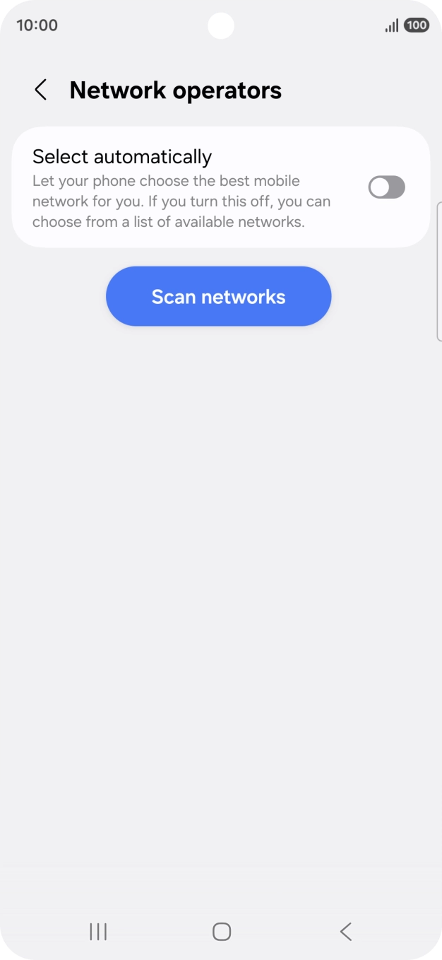 Press the indicator next to 'Select automatically' to turn on the function.