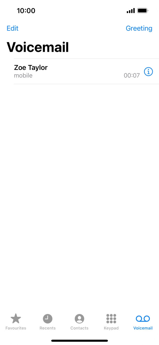 Press the required message.