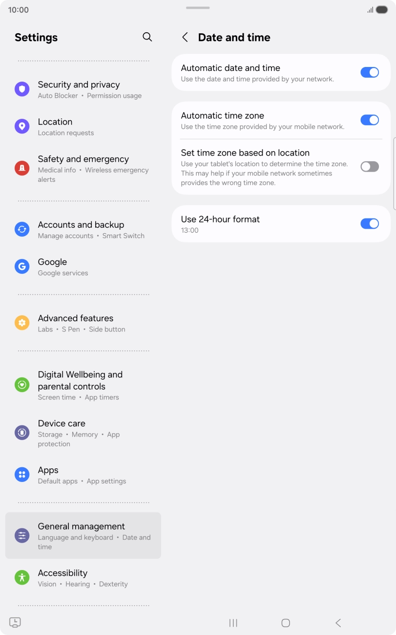 Press the Home key to return to the home screen.