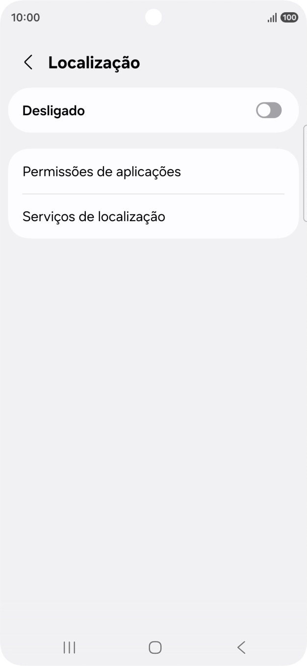 Prima o indicador para ativar ou desativar a função.
