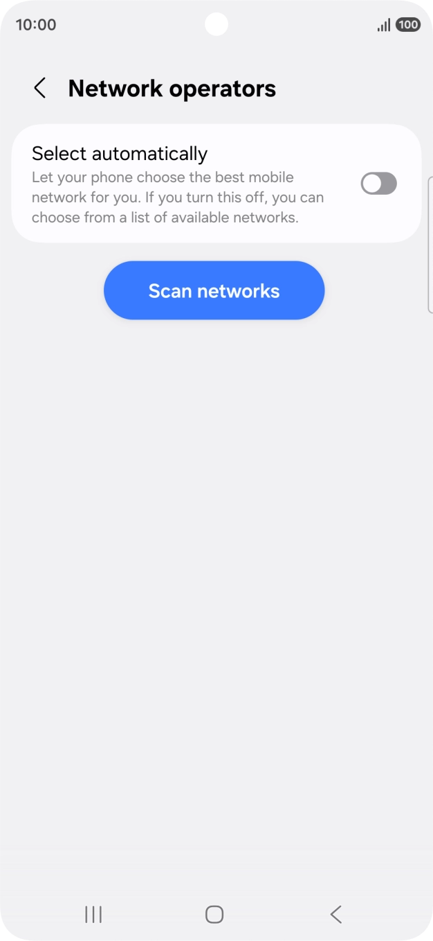 Press the indicator next to 'Select automatically' to turn on the function.