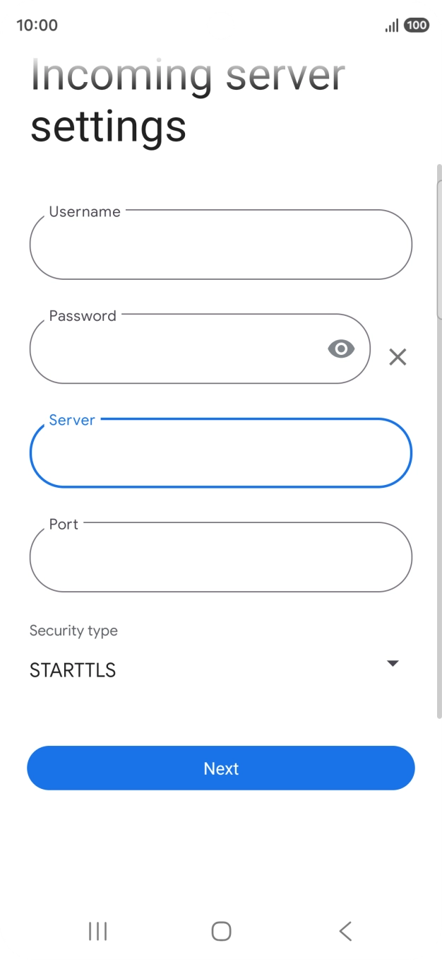 Press the field below 