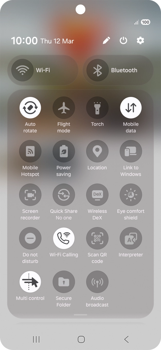 Press the screen recording icon.