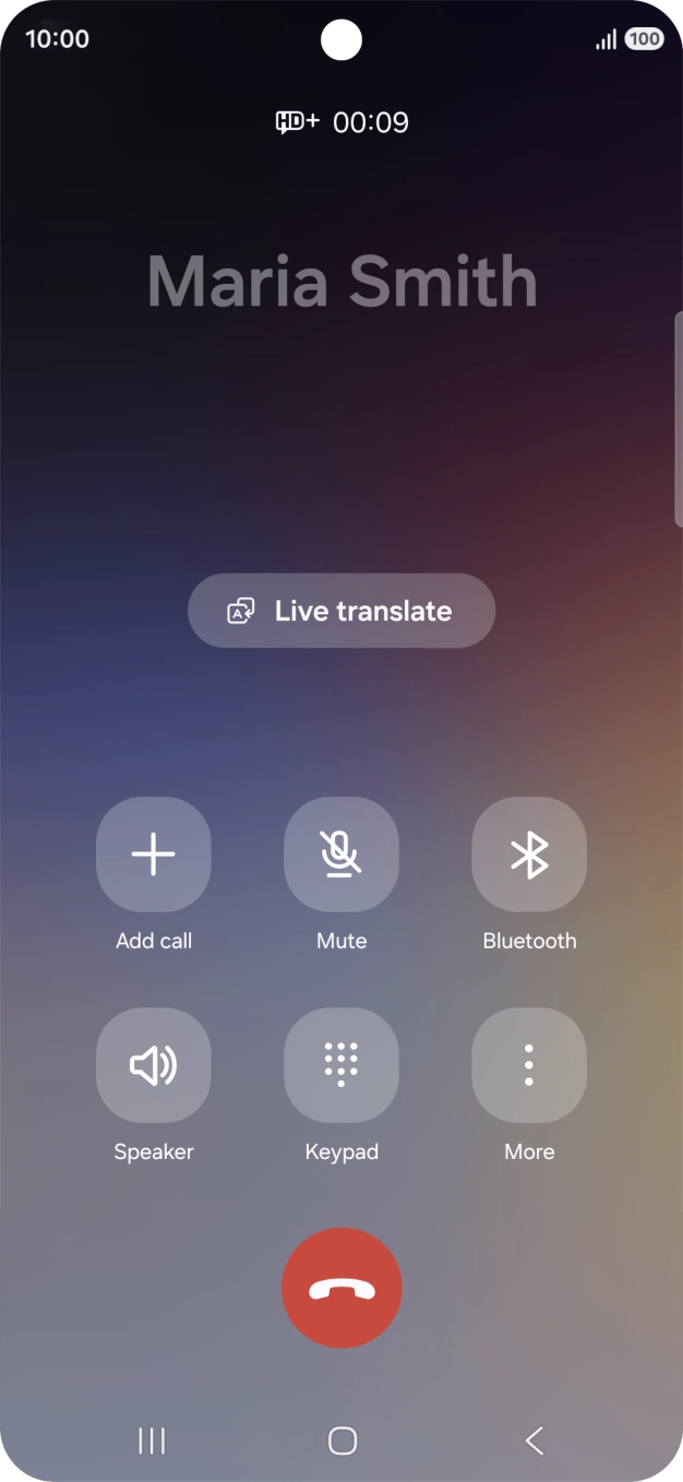 Press Live translate.